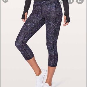 Lululemon High Rise Crop Leggings Tights Pants
